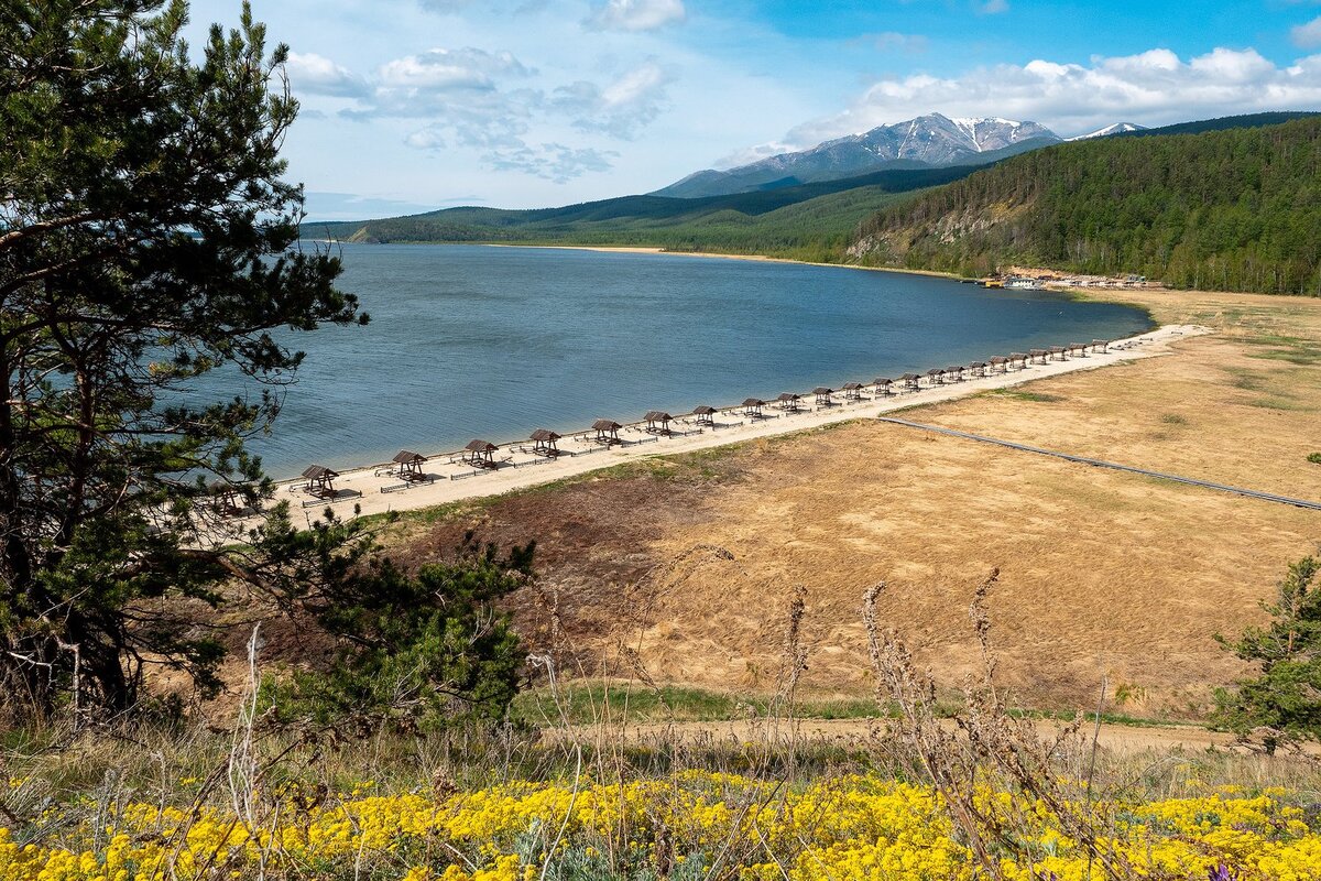 Баргузинский залив на Байкале