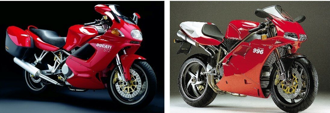 Ducati-ST2 (1997-2003), Ducati-996 (1999-2002).