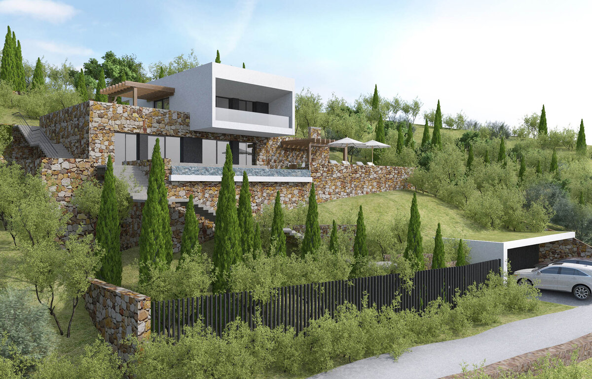 Проект дома на склоне в Ялте