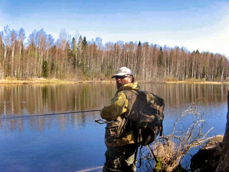 Рыбалка весной на карьере