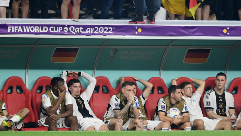    Футболисты сборной Германии после вылета с ЧМ-2022.