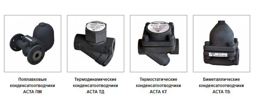 Конденсатоотводчики НПО АСТА