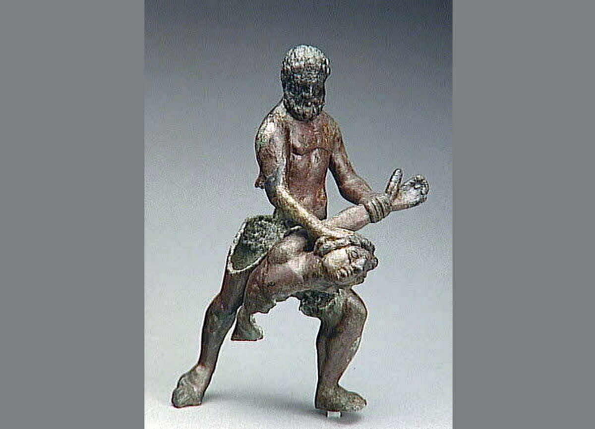 Бойцы панкратиона. Бронза II в. до н.э. Лувр, Париж