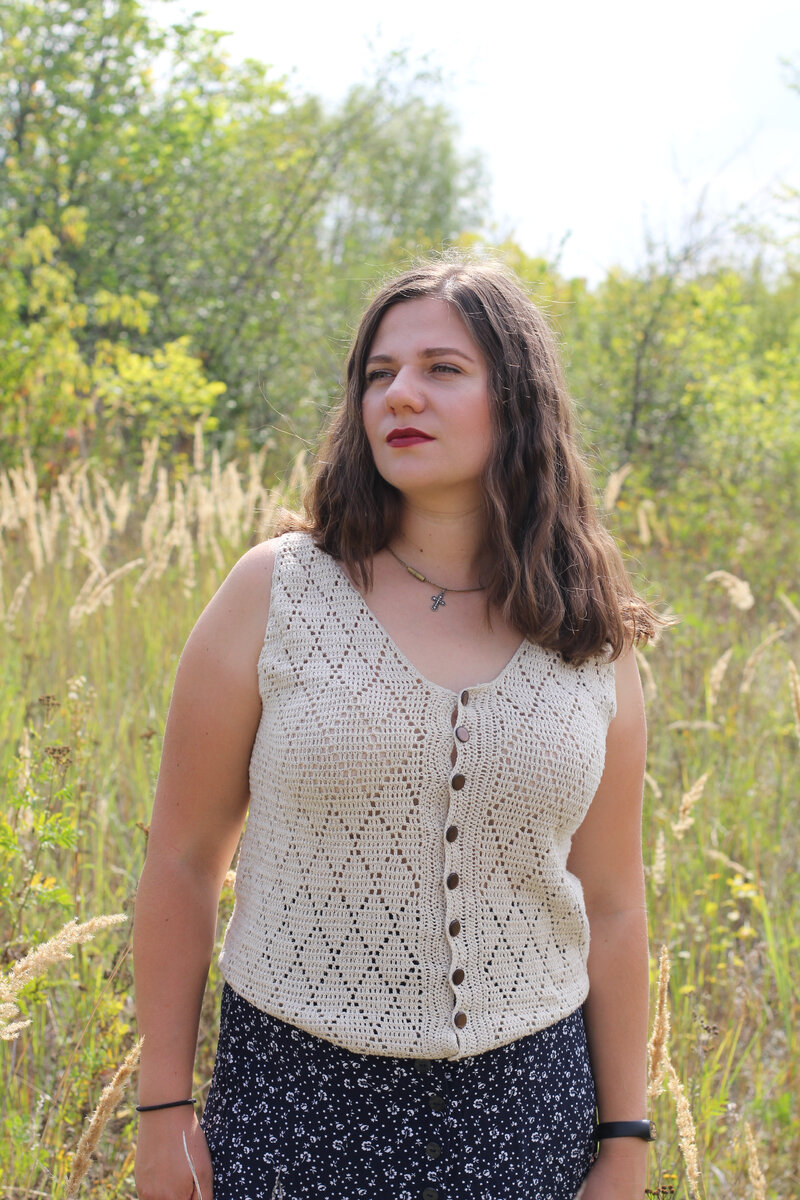 Вот этот топ связан из "Кудельницы"