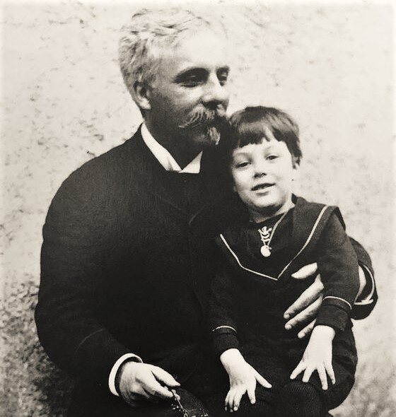 Габриэль Форе с сыном Эммануэлем. 1888 год.