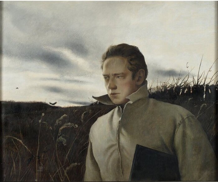 Эндрю Уайет. Автопортрет. (1945 год).