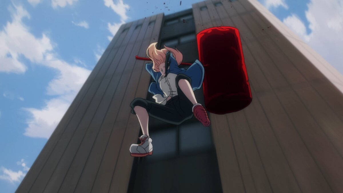 молот как у Харли Квинн, сотканный из собственной крови... эффектно