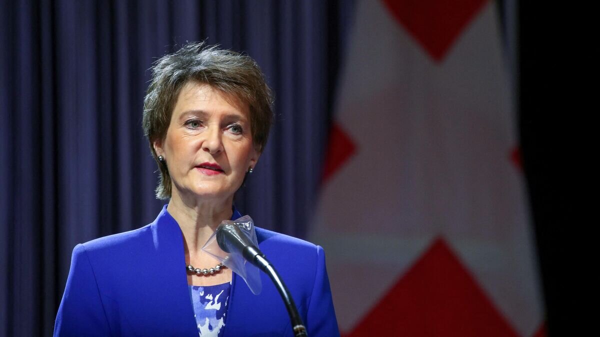    Глава Федерального департамента окружающей среды, транспорта, энергетики и коммуникаций Швейцарии Симонетта Соммаруга© AFP 2022 / Denis Balibouse