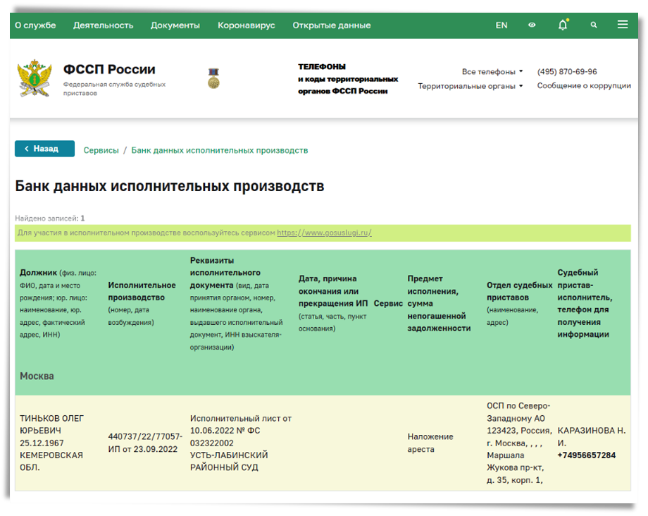 Карта тинькофф арестовывают ли приставы