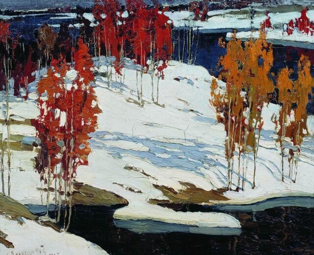    Степан Колесников. Первый снег. 1905 г