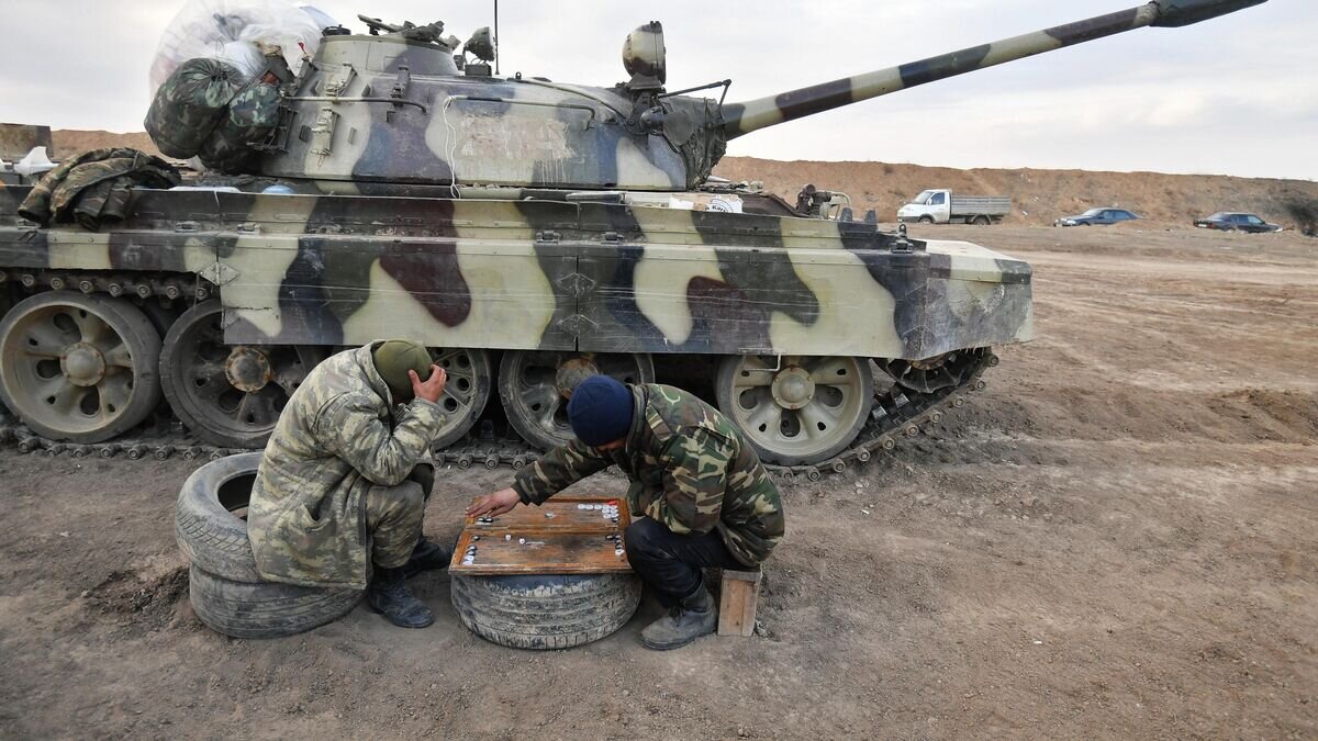    Азербайджанские военнослужащие на территории Агдамского района© РИА Новости / Алексей Куденко