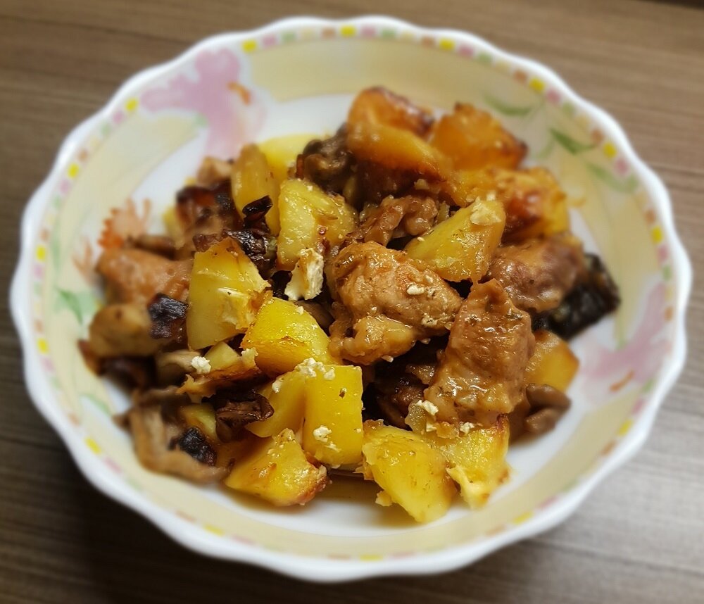    Готовое вкусное жаркое