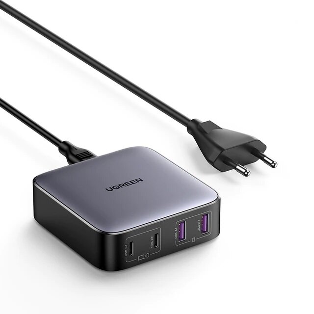 Ugreen 65W/100W 4-Port USB C Desktop Charger (2 USB-C + 2 USB-A) 
