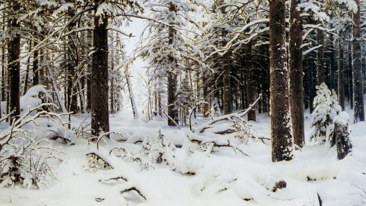 ИВАН ШИШКИН. ЗИМА. 1890. ГОСУДАРСТВЕННЫЙ РУССКИЙ МУЗЕЙ, САНКТ-ПЕТЕРБУРГ