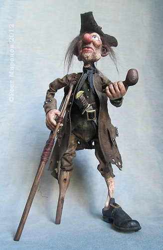 Джон Сильвер. Пираты из литературных произведений. Автор Ростислав Миронов.