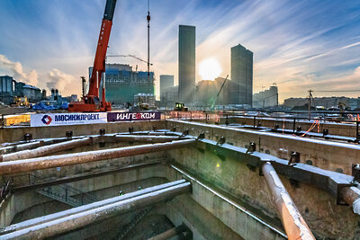    Строительство Рублево-Архангельской линии метро © Пресс-служба Комплекса градостроительной политики и строительства города Москвы