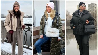 Зима комплекты одежды для зрелых дам, и стиль совместимы: модные.