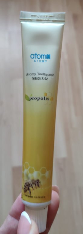 Зубная паста с прополисом от Атоми, мини-вариант