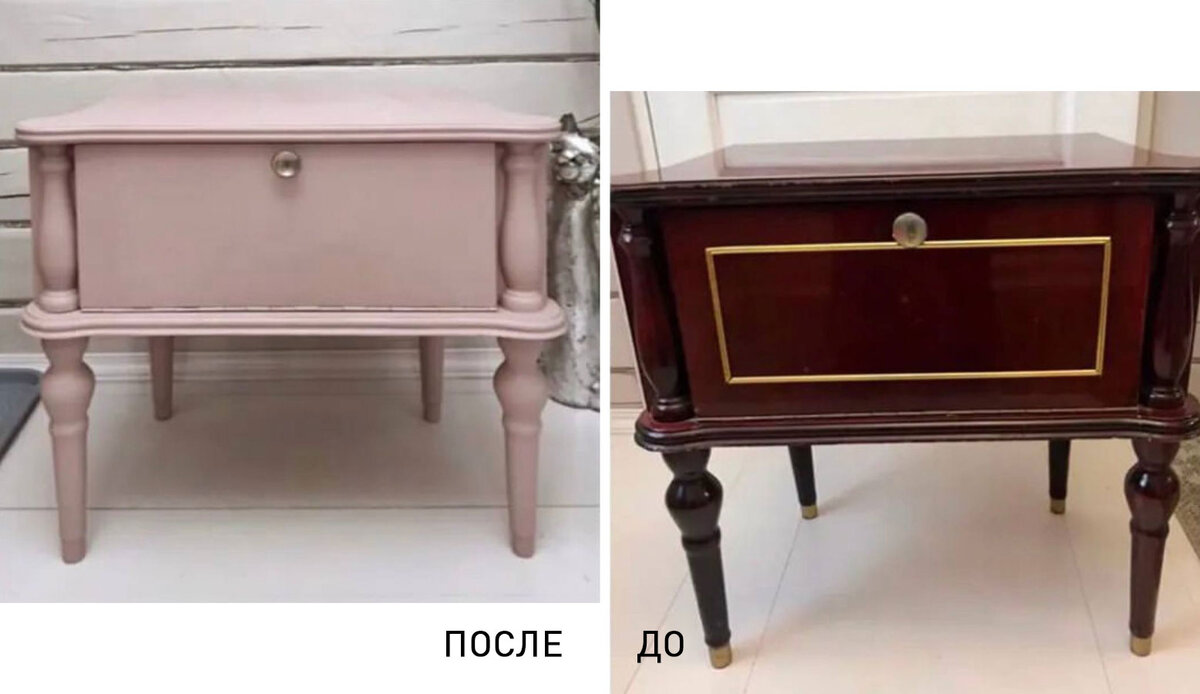 Как покрасить лакированную старую мебель?