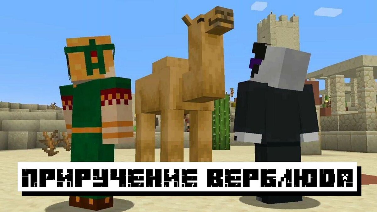 Приручение верблюда в Майнкрафт ПЕ