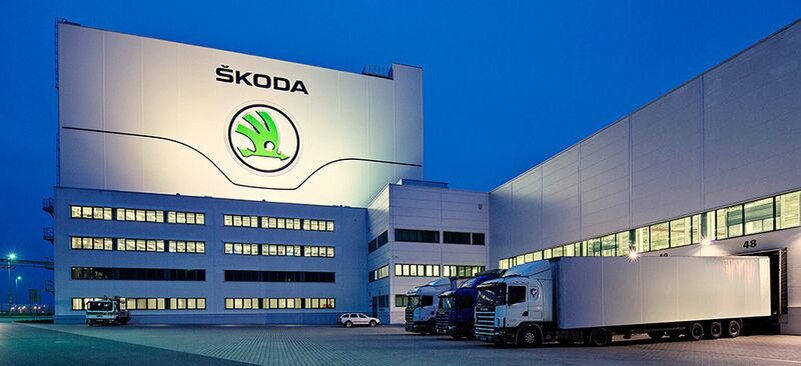 Завод SKODA в Млада-Болеславе. Это - логистический центр предприятия