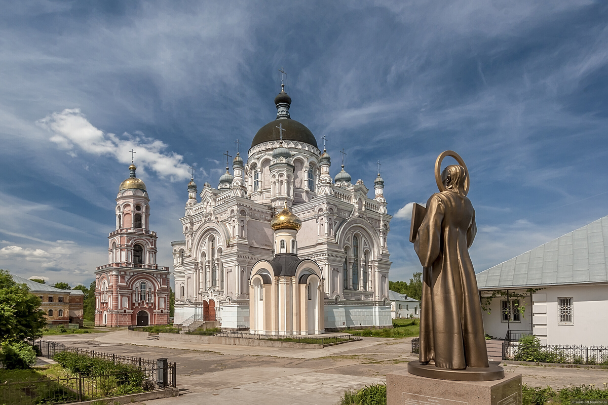 Казанская обл. Казанский женский монастырь, Богоявленский собор Вышний Волочек. Памятники Вышний Волочек достопримечательности. Вышний Волочек 1770. Казанский монастырь Вышний волочёк Любушка.