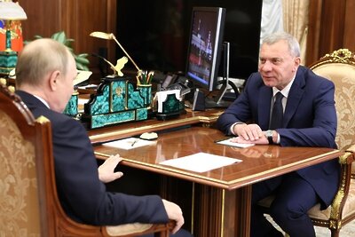    Генеральный директор госкорпорации «Роскосмос» Юрий Борисов. ©Сайт Кремля