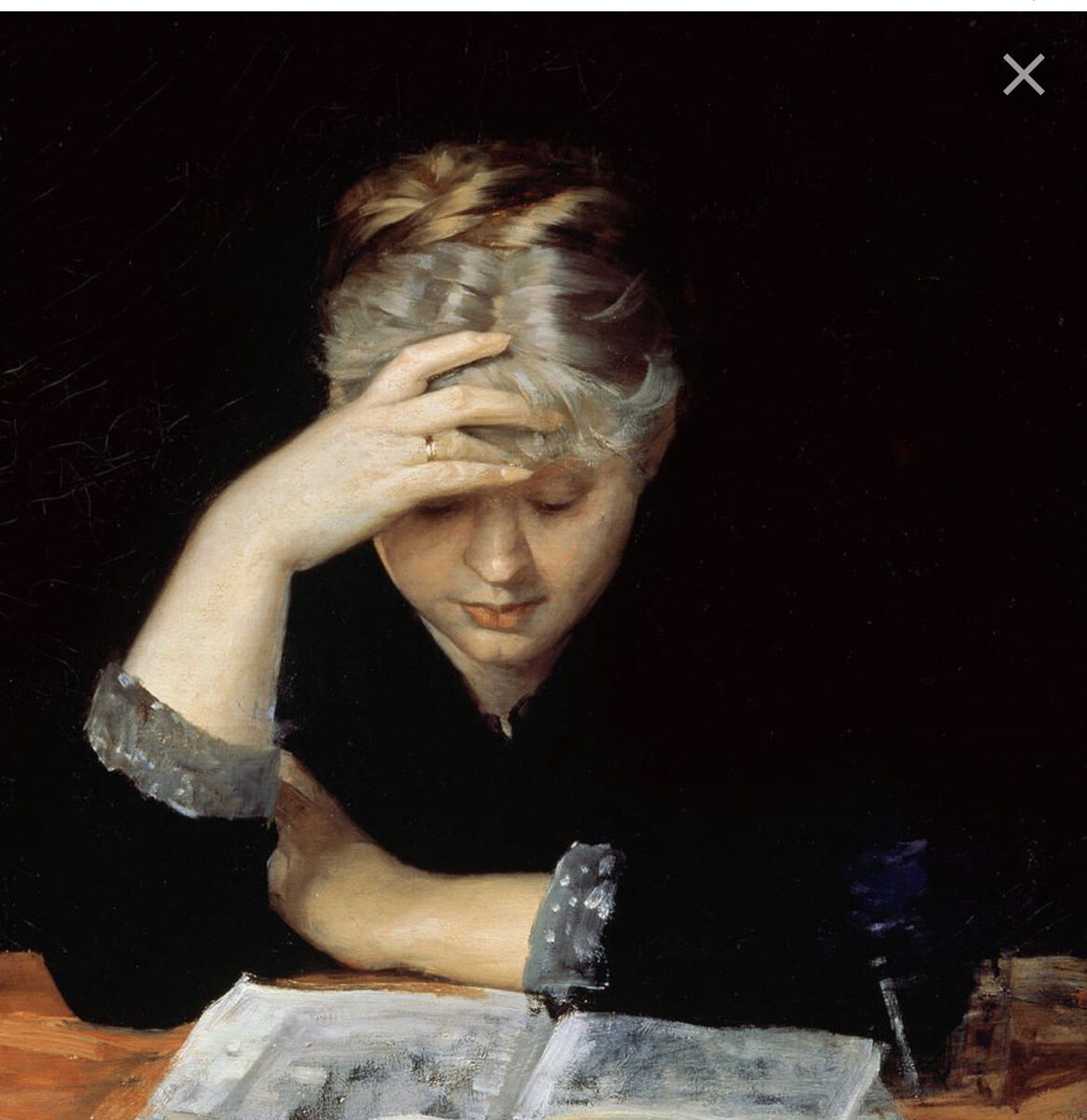 Мария Башкирцева, «За книгой». Фото из свободного доступа в интернете.