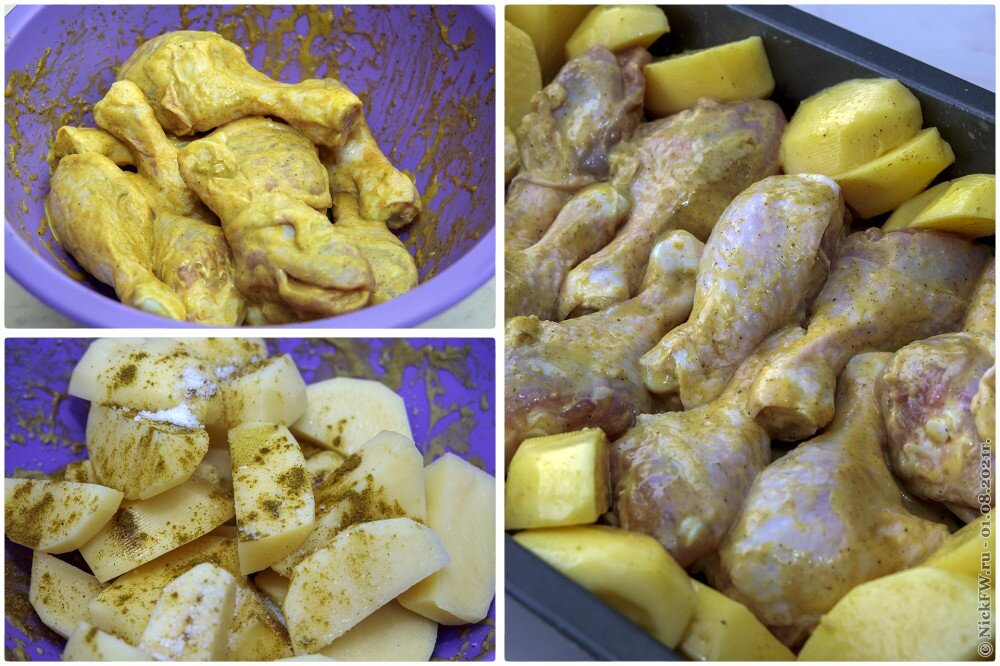 2. Голени с картошкой — самое сложное в приготовлении © NickFW.ru — 01.08.2021г.