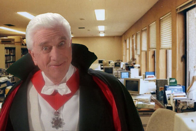 Коллаж авторский. Использован кадр из фильма «Дракула: Мёртвый и довольный», реж.  Мел Брукс