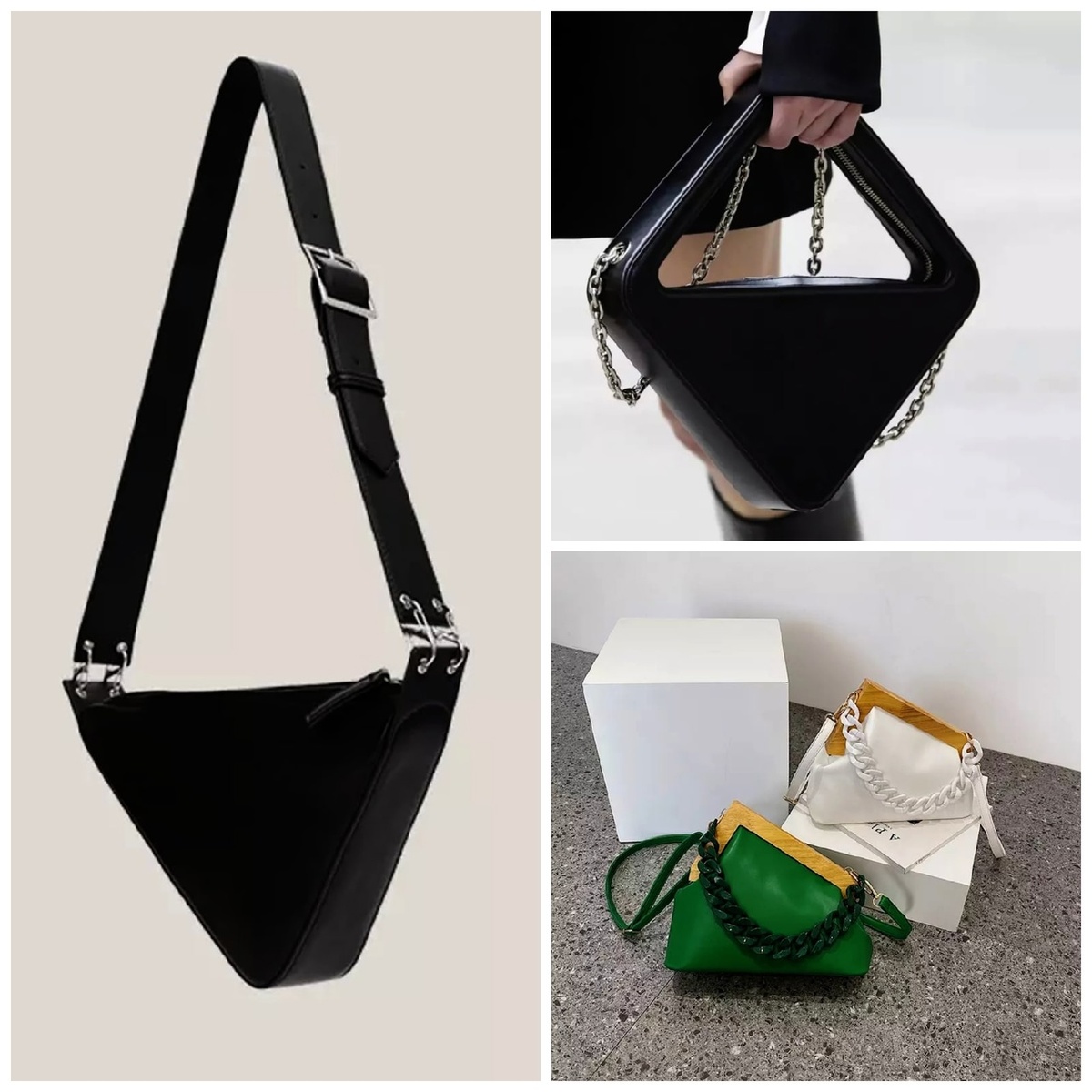 СУМКИ С МНОГОУГОЛЬНЫМИ ФИГУРАМИ 