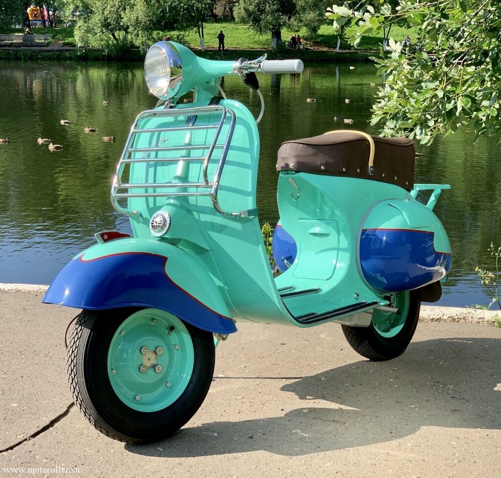 Первая «Вятка ВП-150»  внешне почти точно повторяла итальянский прототип.  Фото: www.Motoroller.su