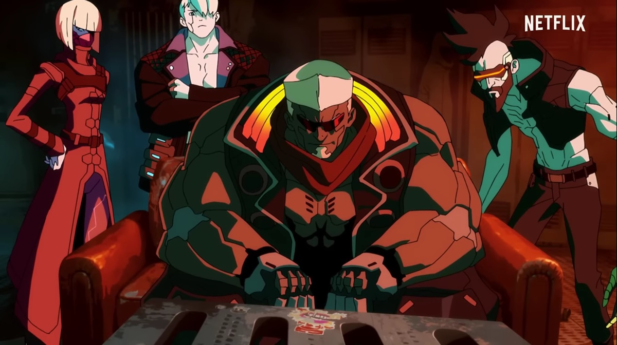 Второстепенные персонажи слева направо: Киви, Дорио, Мейн и Пилар