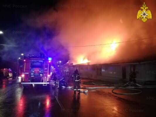    Пожар в кафе Костромы. Фото ГУ МЧС по Костромской области