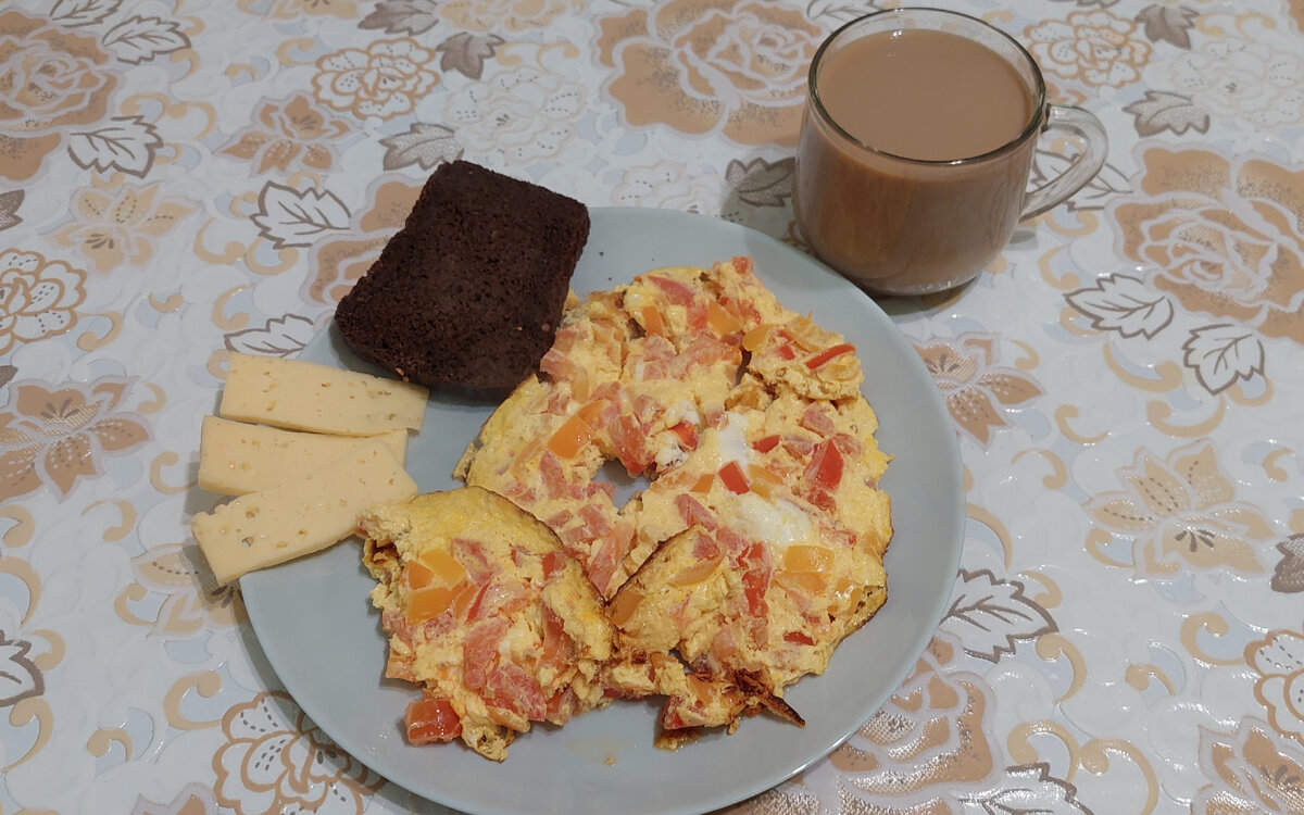Омлет с овощами! 