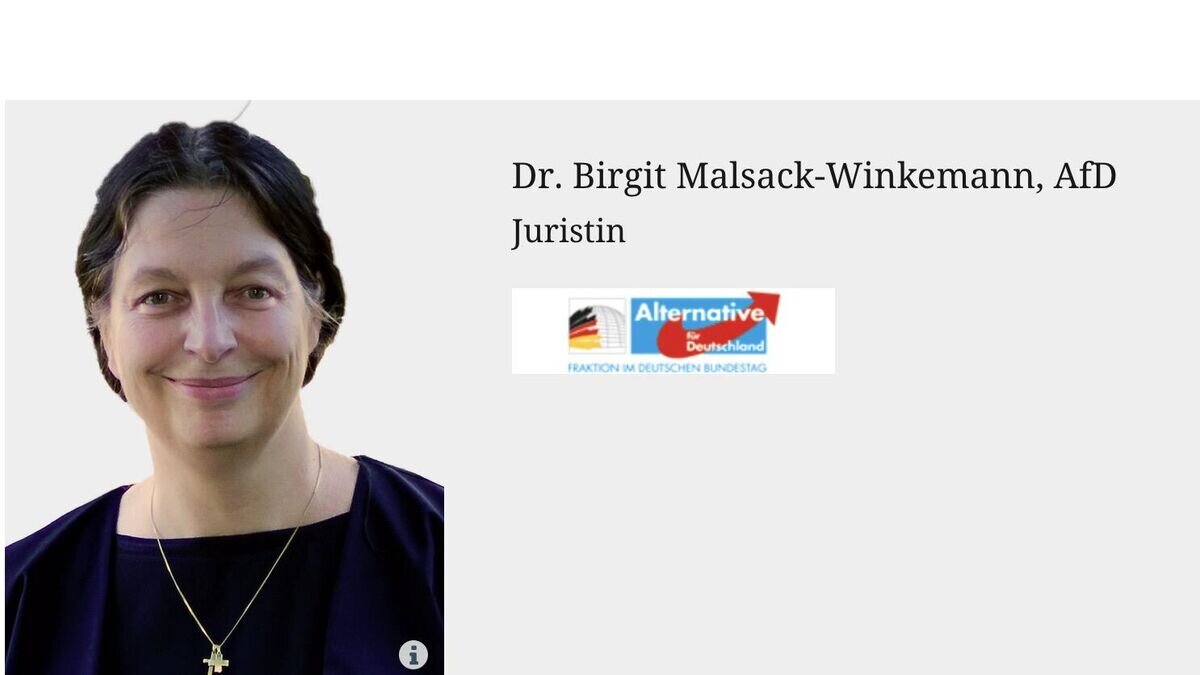    Страница сайта немецкого парламента с информацией о бывшем депутате бундестага Мальзак-Винкеманн© Deutscher Bundestag