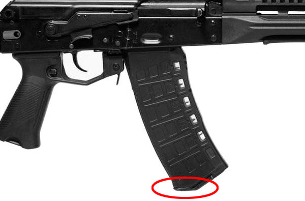 Плоская площадка на магазине к АК-12 (фото из открытых источников)