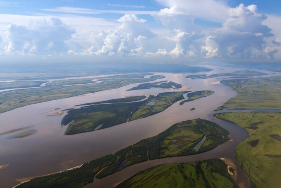 ( русло реки амур, фотография сделана в нынешнее время ) 