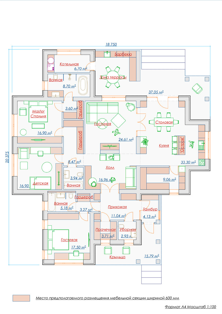 Лабинске дом под ключ планировка