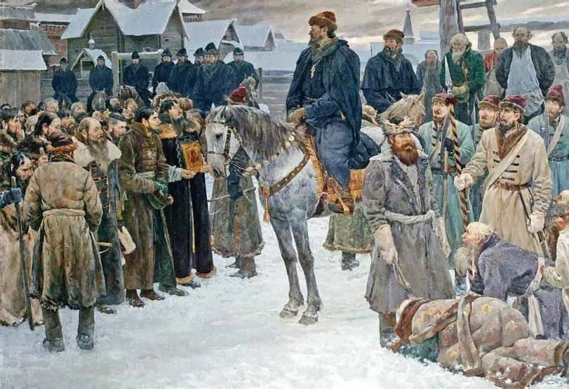 Петр Павлов, "Грозный Иван с гвардейцами".