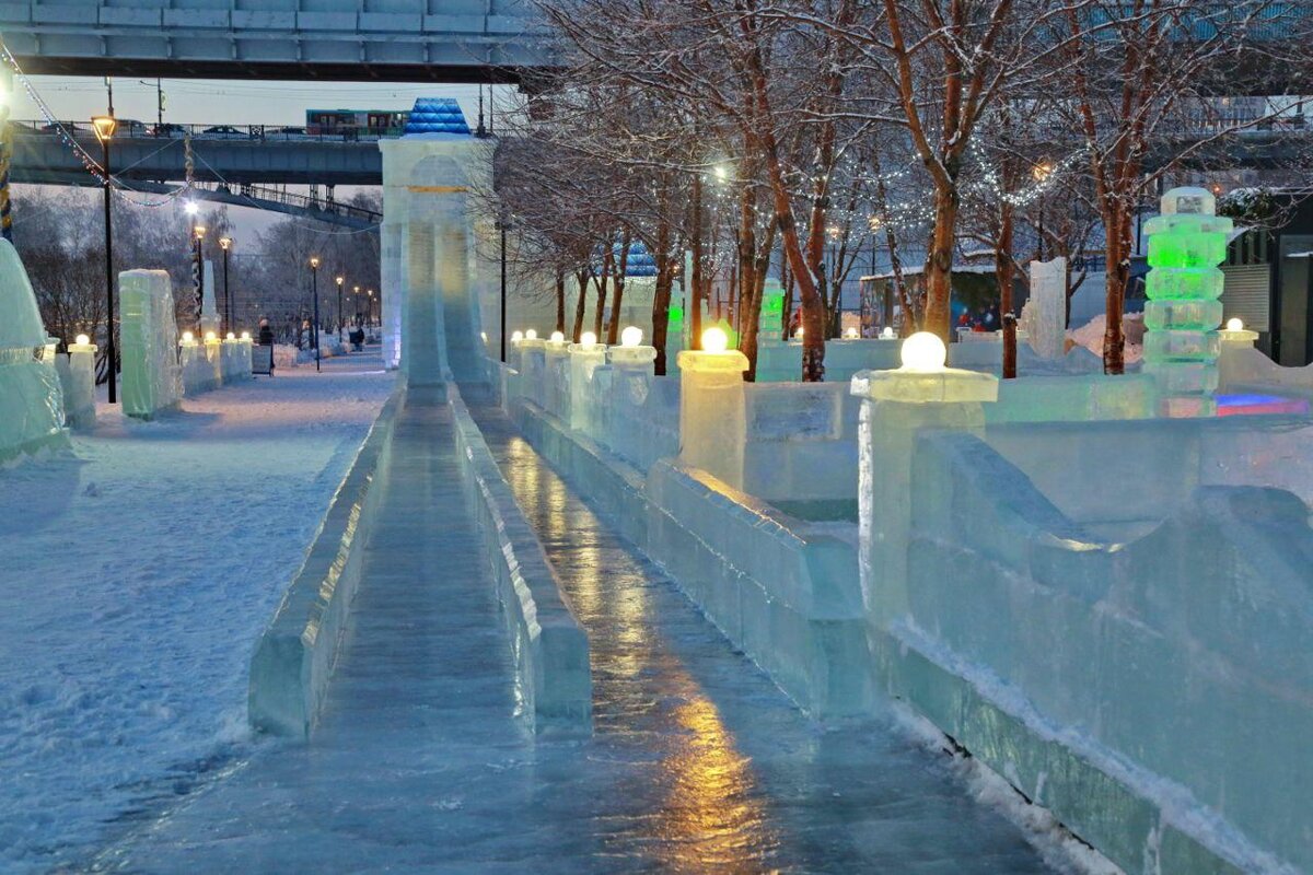 Набережная Пермь зима