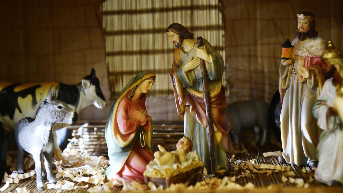   Рождественский вертеп во время празднования Рождественского сочельника© РИА Новости / Павел Лисицын
