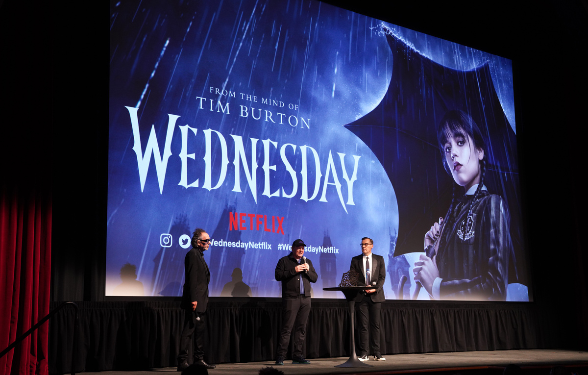    Премьера сериала "Уэнсдэй"  Presley Ann/Getty Images for Netflix