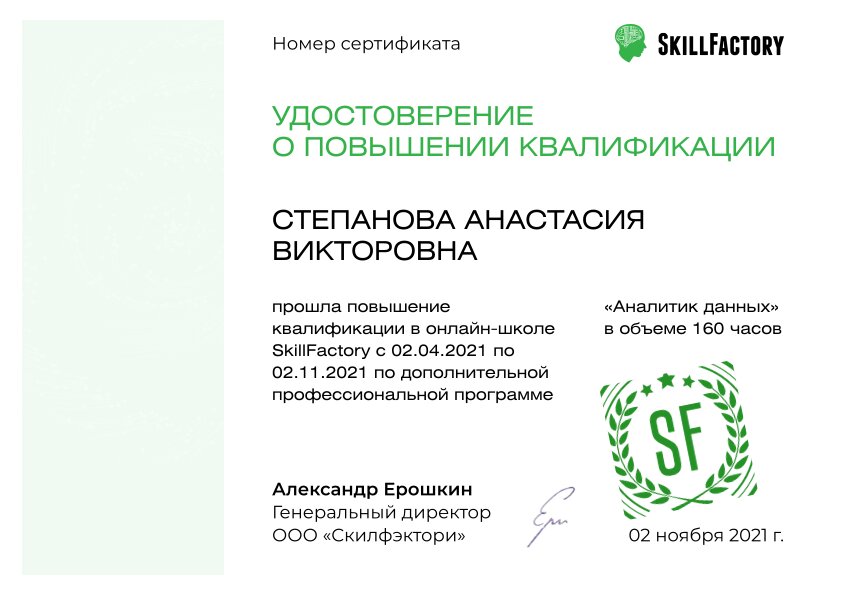 Купон skillfactory. Сертификат Skillfactory. Сертификат выпуска Skillfactory.