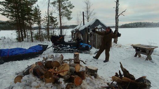 ЖИВУ В ИЗБУШКЕ ДЕДА. РЫБАЛКА НА ТАЁЖНОМ ОЗЕРЕ. СТАРАЯ ИЗБА. ПРЯЧУСЬ В ИЗБЕ ОТ НЕПОГОДЫ. ПЕЧЬ В СТАРОЙ ИЗБУШКЕ. РЫБАЛКА НА НАЛИМА