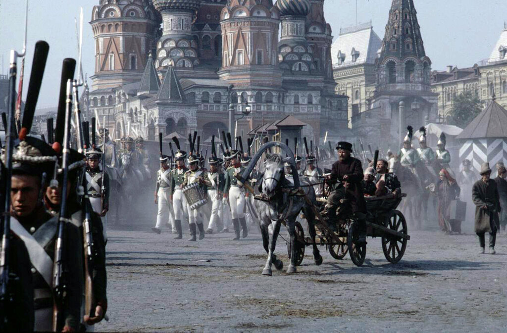 Русское войско. Кадр из фильма "Война и мир"