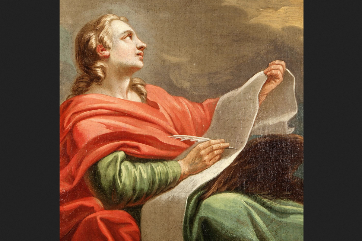 Жан-Батист Мари Пьер. "Евангелист Иоанн" (фрагмент)