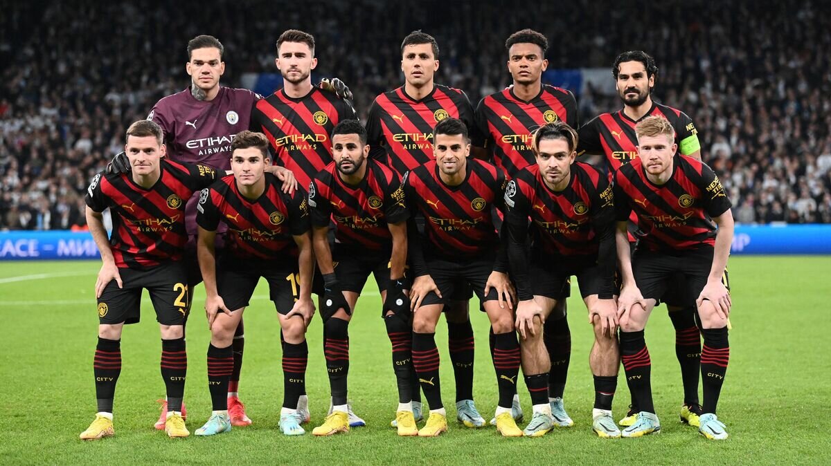    Футболисты "Манчестер Сити"© AFP 2023 / JONATHAN NACKSTRAND