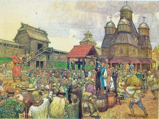     Васнецов А. М. Псковское вече. 1909 год. Иллюстрация: wikipedia.org