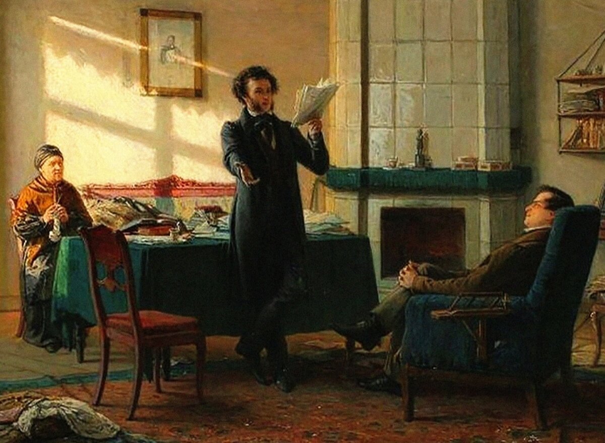 Николай ге «Пушкин в селе Михайловском», 1875.